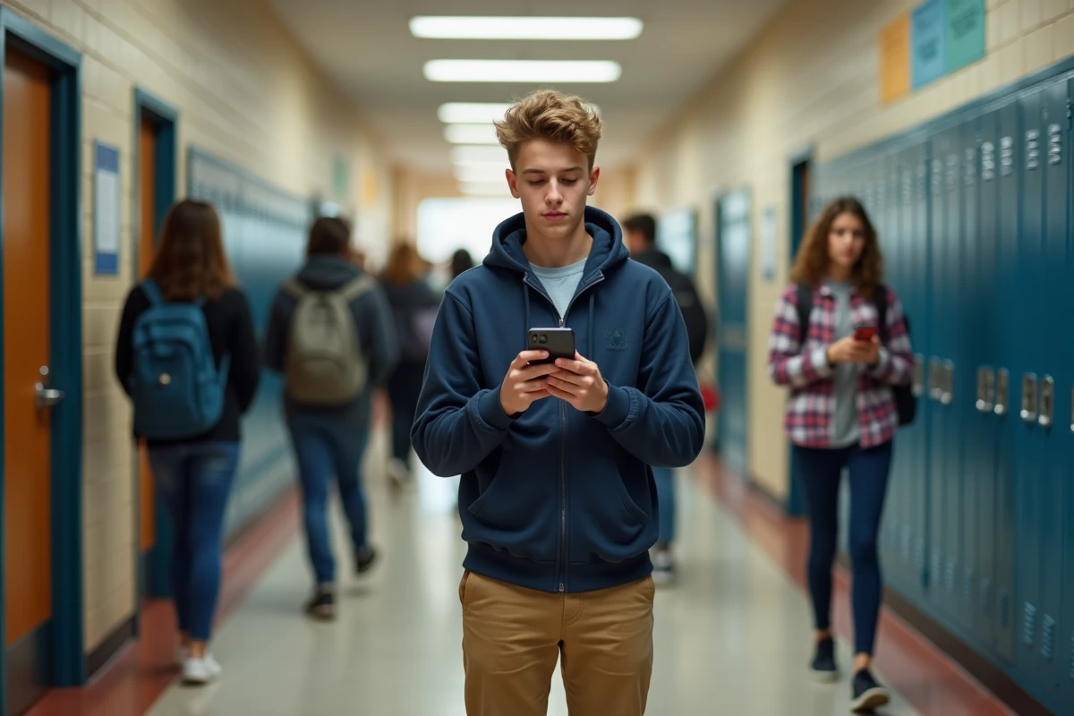 Adolescent montrant l